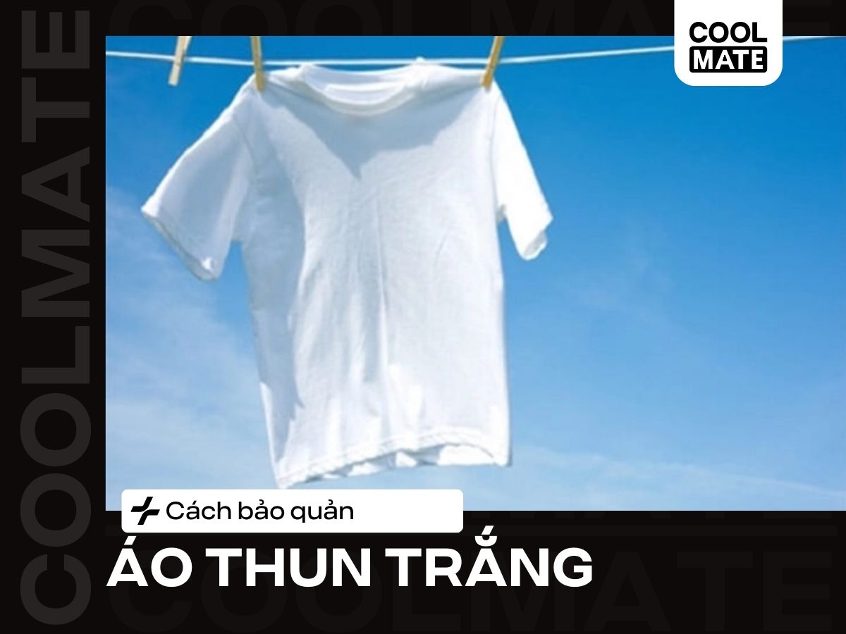 10 cách vệ sinh và bảo quản áo thun trắng không ố vàng cực nhanh